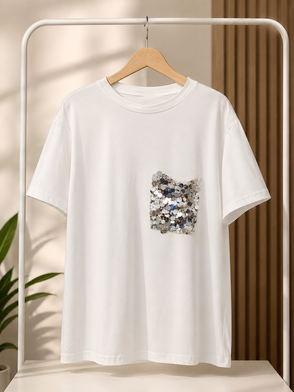 Maglia bianca donna over