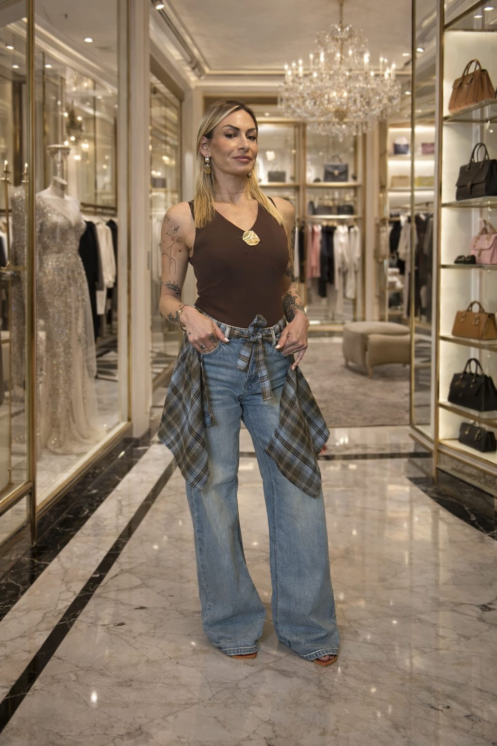 Jeans sabbiato donna