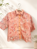 Completo donna in pizzo rosa